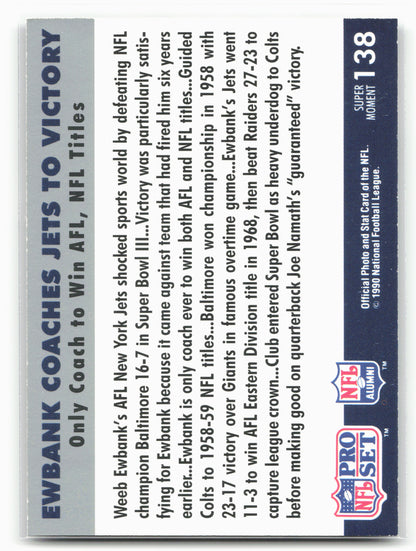 1990-91 Pro Set Super Bowl XXV Silver Anniversary #138 Jets to Victory