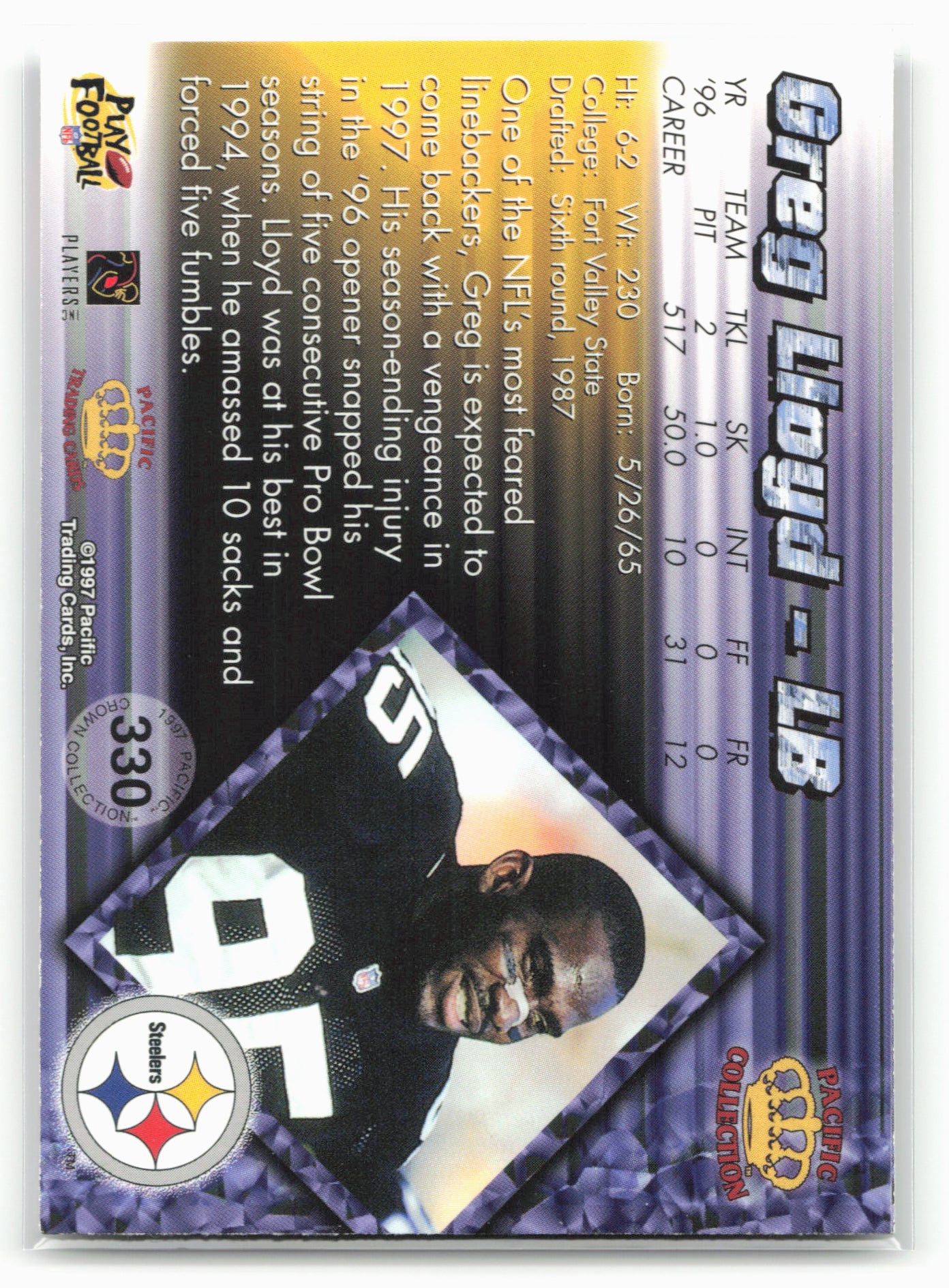 1997 Pacific Crown Collection #68 Wesley Walls