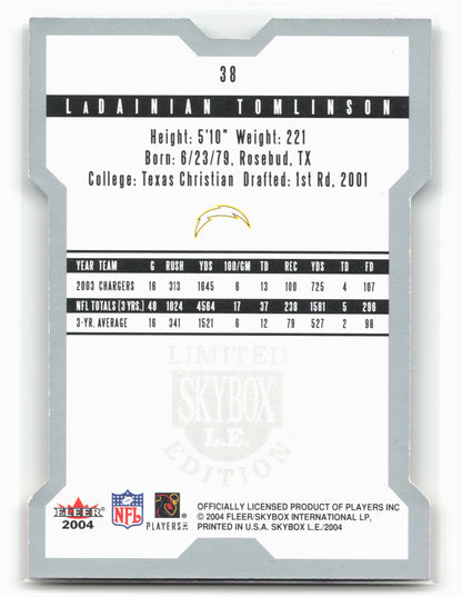 2004 SkyBox LE #38 LaDainian Tomlinson