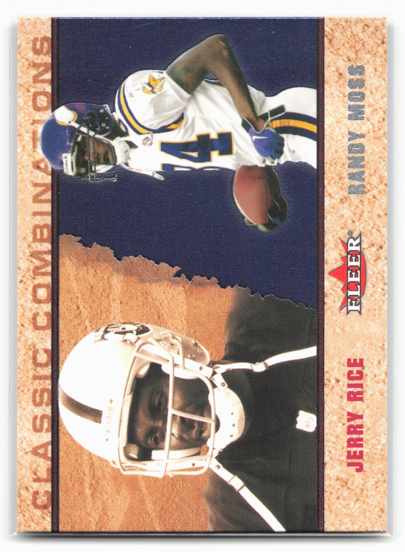 2002 Fleer #34 CC Jerry Rice / Randy Moss Classic Combinations Retail