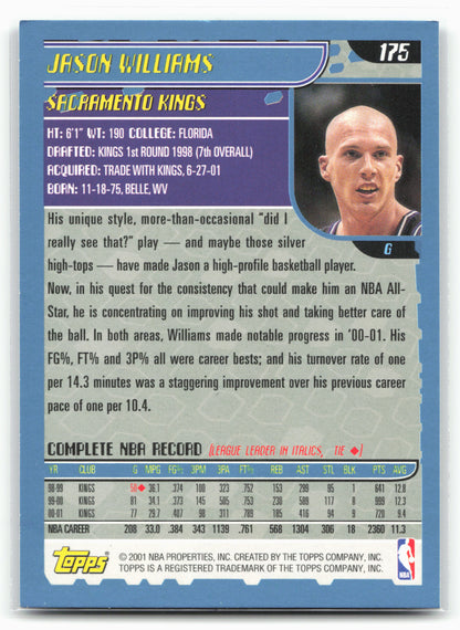 2001-02 Topps #175 Jason Williams
