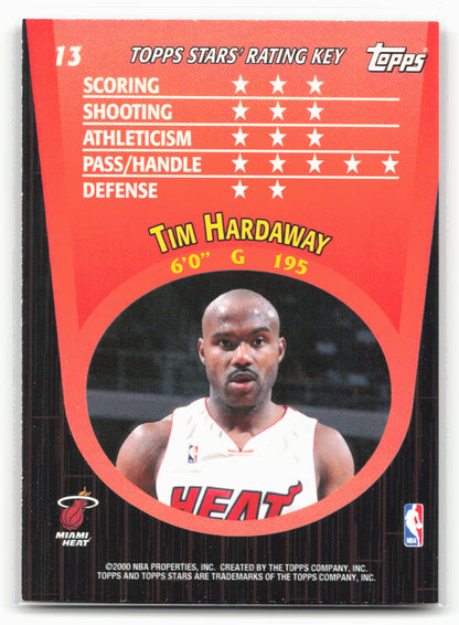 2000-01 Topps Stars #13 Tim Hardaway