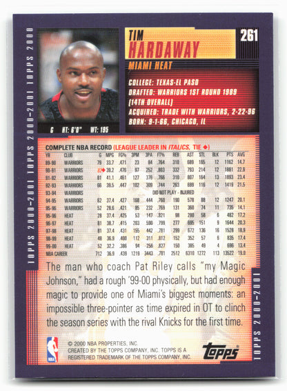 2000-01 Topps #261 Tim Hardaway