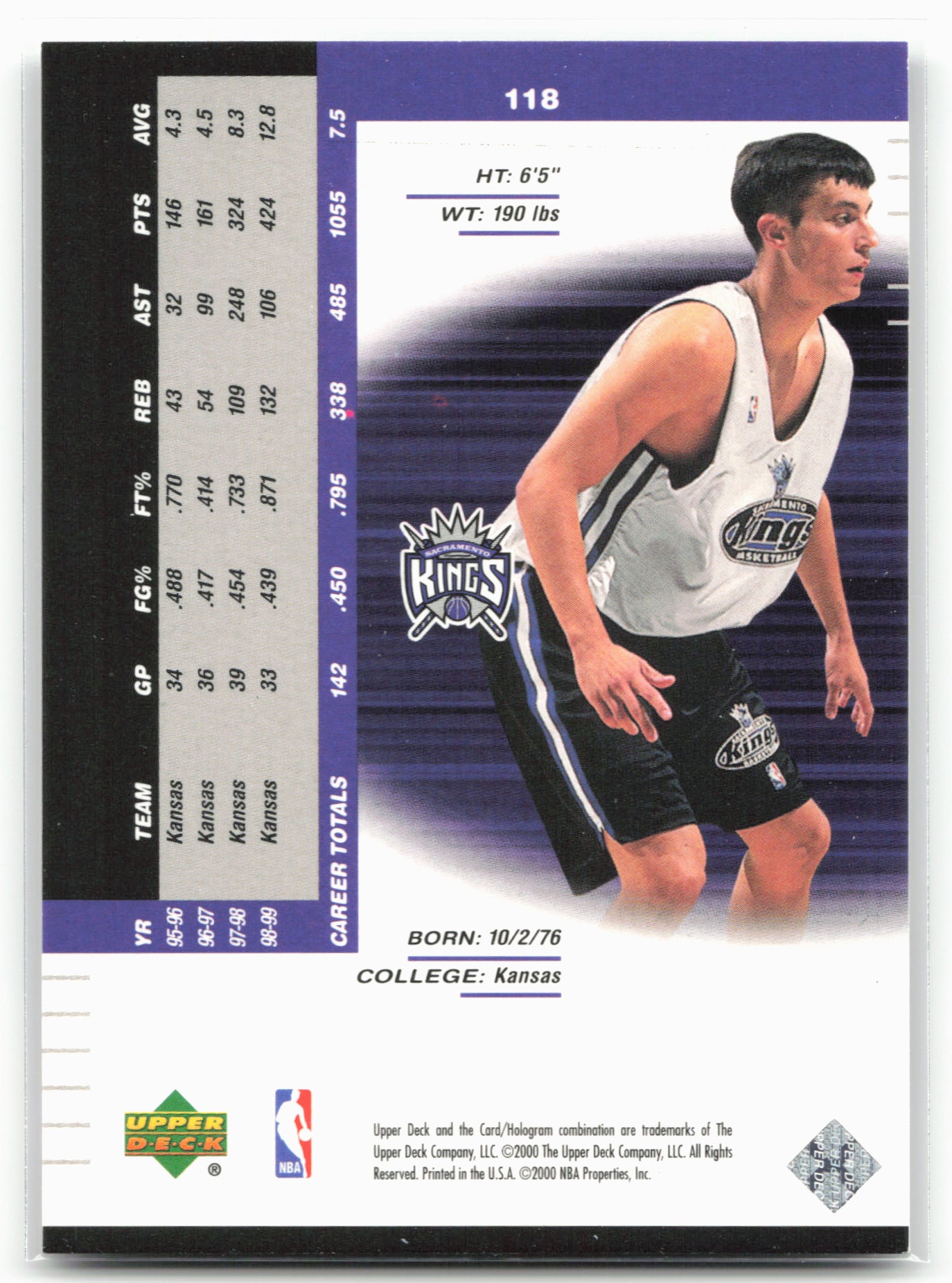 1999-00 Upper Deck Black Diamond #118 Ryan Robertson