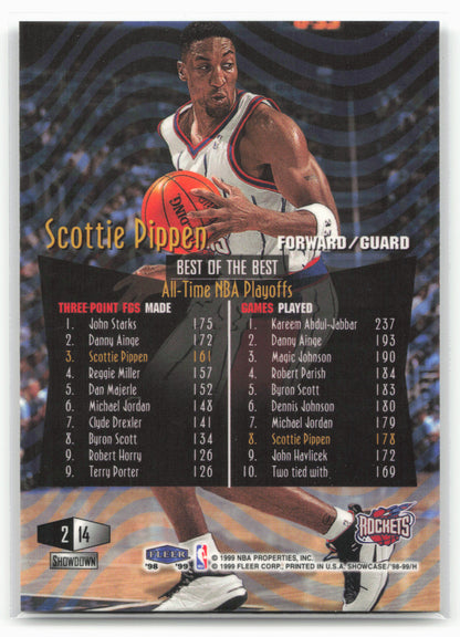 1998-99 Flair Showcase #14 Scottie Pippen Flair Showcase Row 2