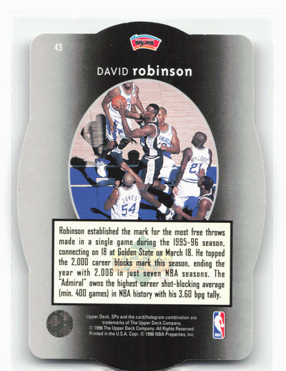 1996 SPx #43 David Robinson