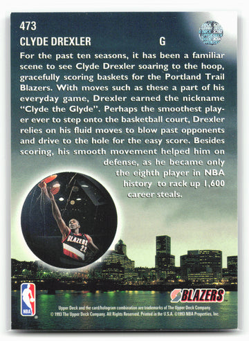 1993-94 Upper Deck #473 Clyde Drexler