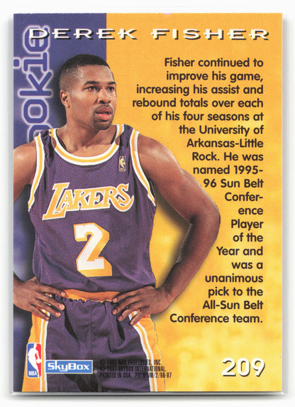 1996-97 SkyBox Premium #209 Derek Fisher