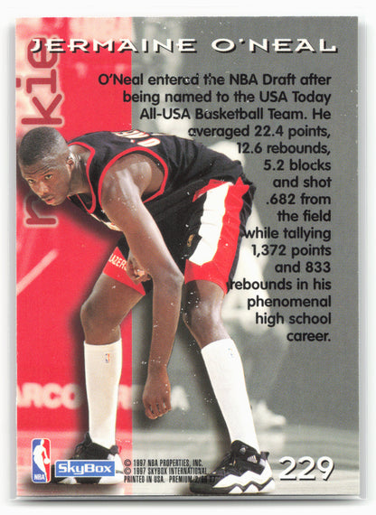 1996-97 SkyBox Premium #229 Jermaine O'Neal