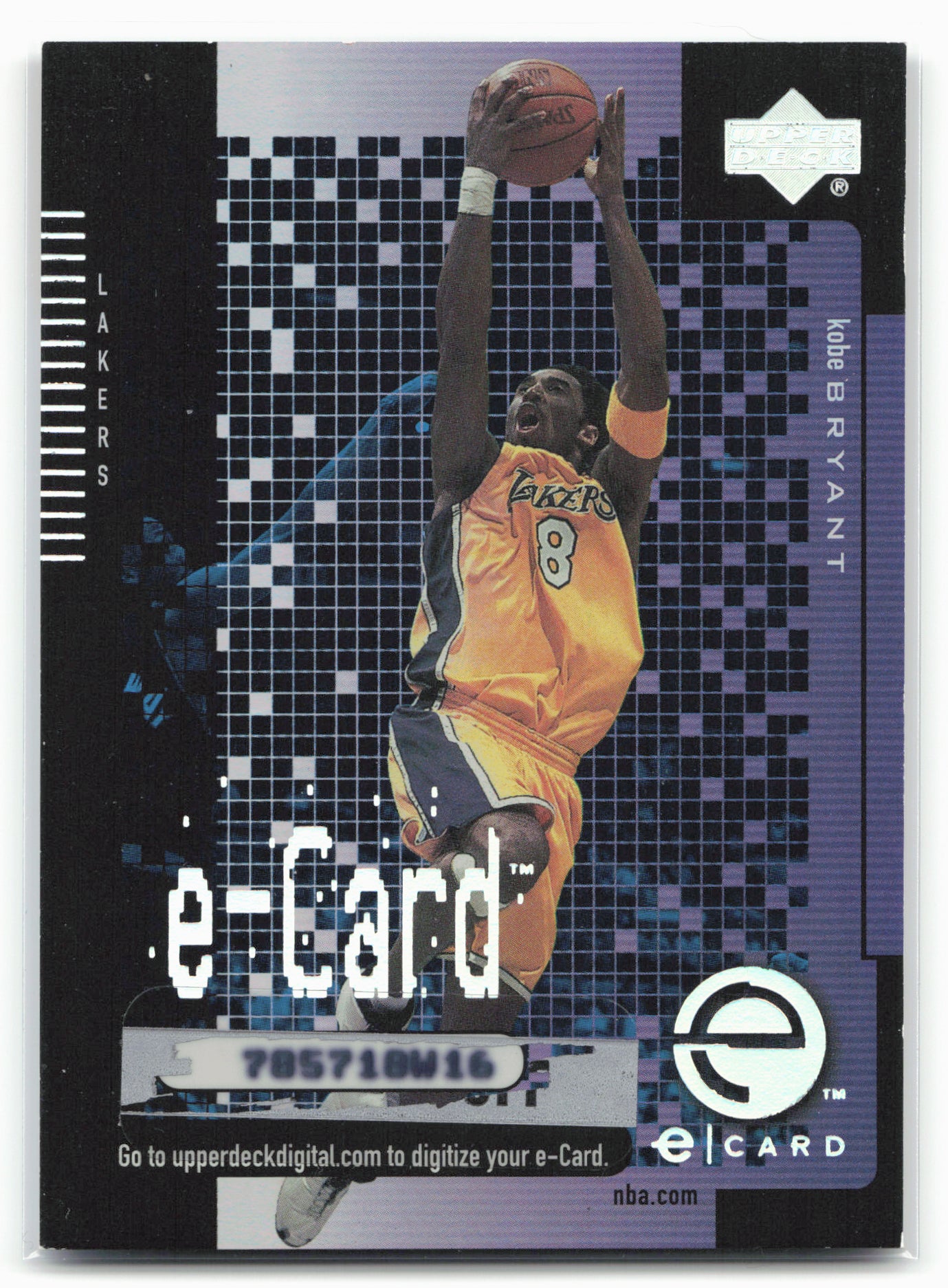 2000-01 Upper Deck #EC1 Kobe Bryant e-Cards (Series Two)