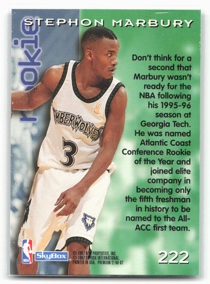 1996-97 SkyBox Premium #222 Stephon Marbury
