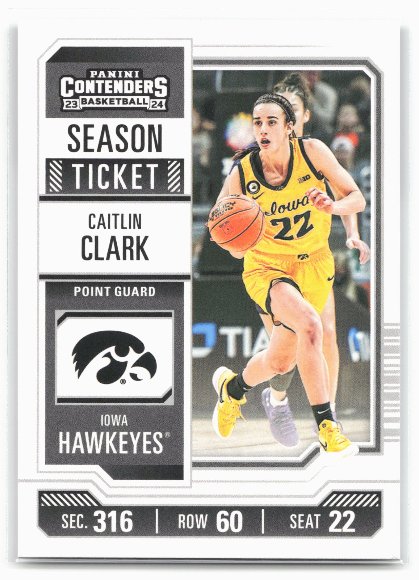 2024 Panini Caitlin Clark Collection #CC2 Caitlin Clark College Contenders