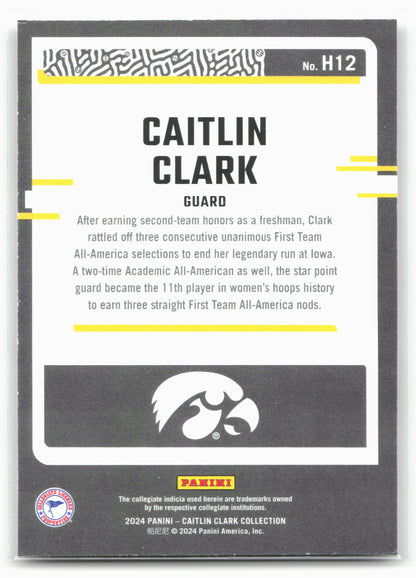 2024 Panini Caitlin Clark Collection #H12 Caitlin Clark Highlights