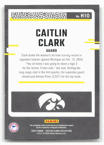 2024 Panini Caitlin Clark Collection #H10 Caitlin Clark Highlights