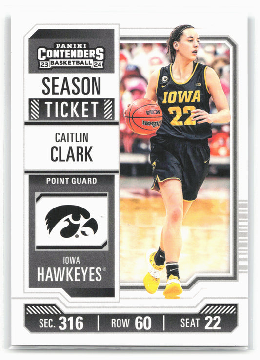 2024 Panini Caitlin Clark Collection #CC1 Caitlin Clark College Contenders 24085