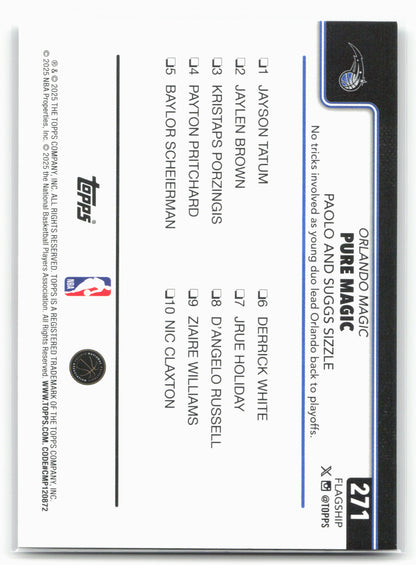 2025-26 Topps #271 Paolo Banchero Crackleboard