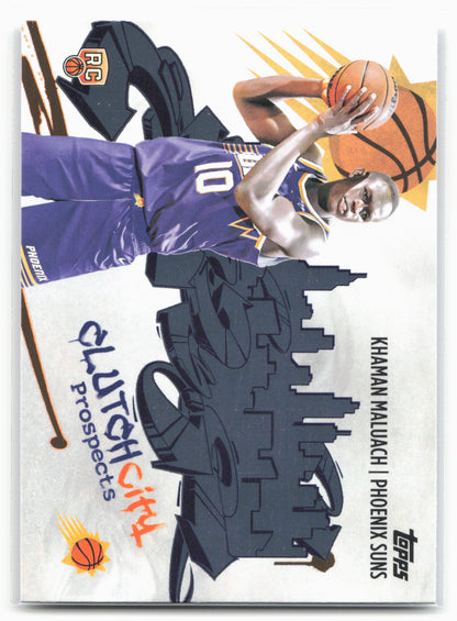 2025-26 Topps #CC-10 Khaman Maluach Clutch City Prospects