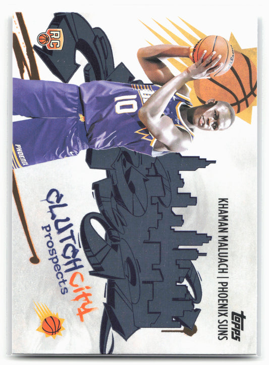 2025-26 Topps #CC-10 Khaman Maluach Clutch City Prospects