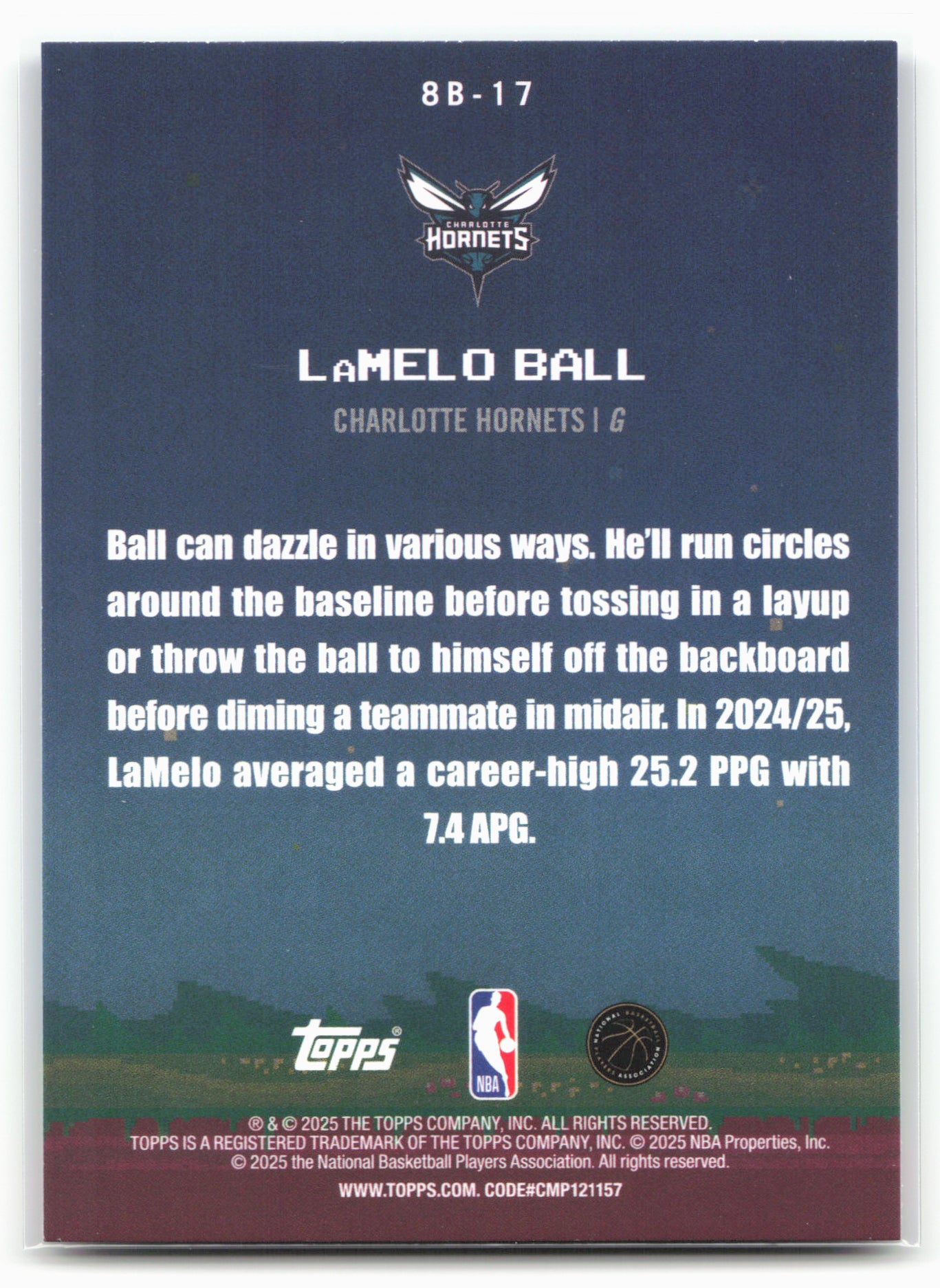 2025-26 Topps #8B-17 LaMelo Ball 8-Bit Ballers 24105