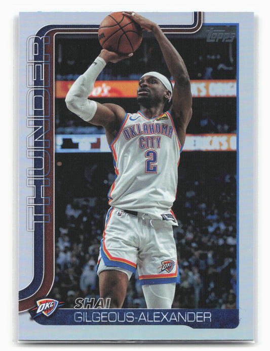 2025-26 Topps #115 Shai Gilgeous-Alexander Rainbow Foilboard