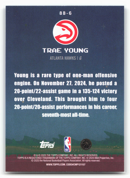 2025-26 Topps #8B-6 Trae Young 8-Bit Ballers 24117