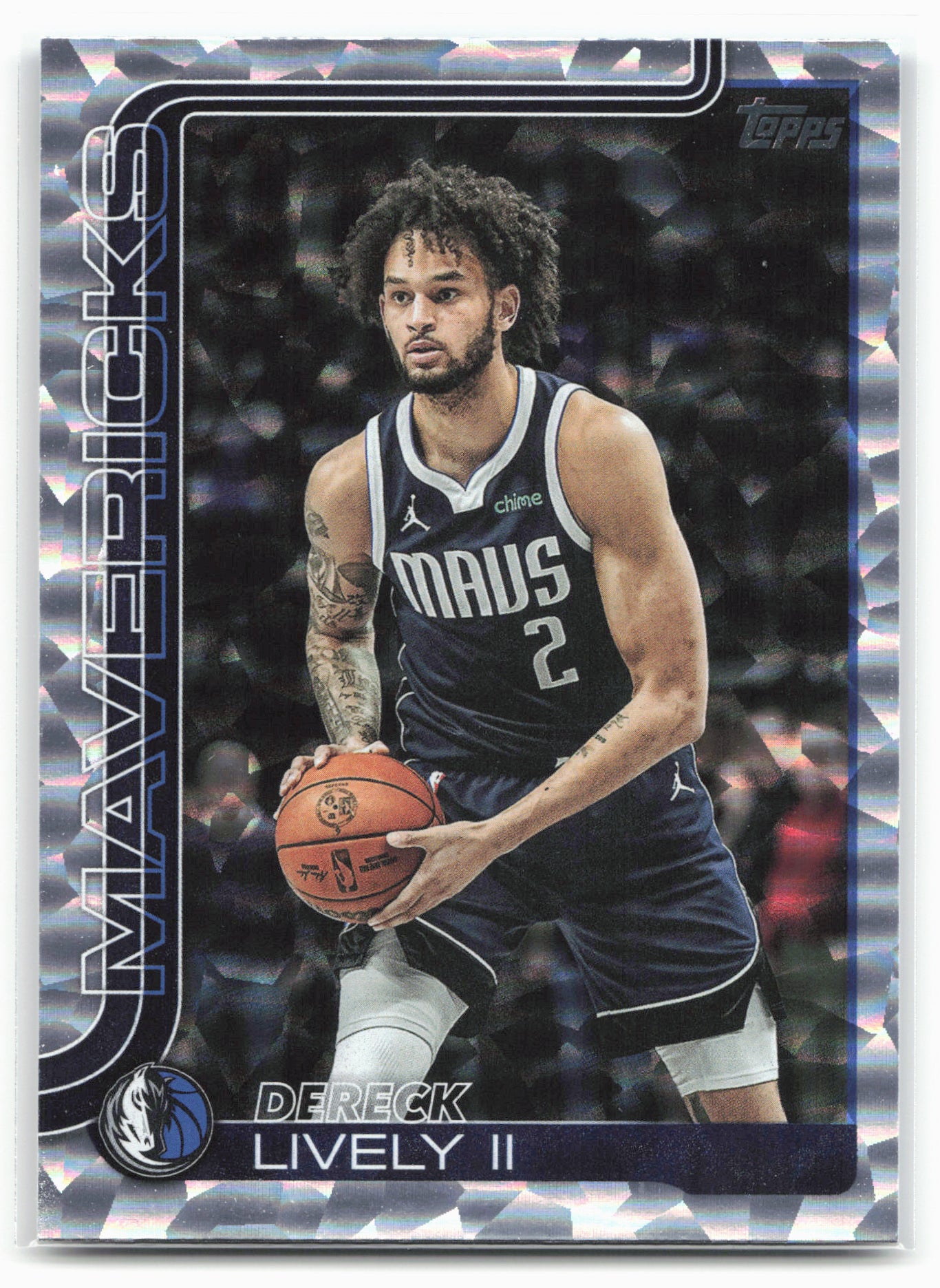 2025-26 Topps #172 Dereck Lively II Crackleboard