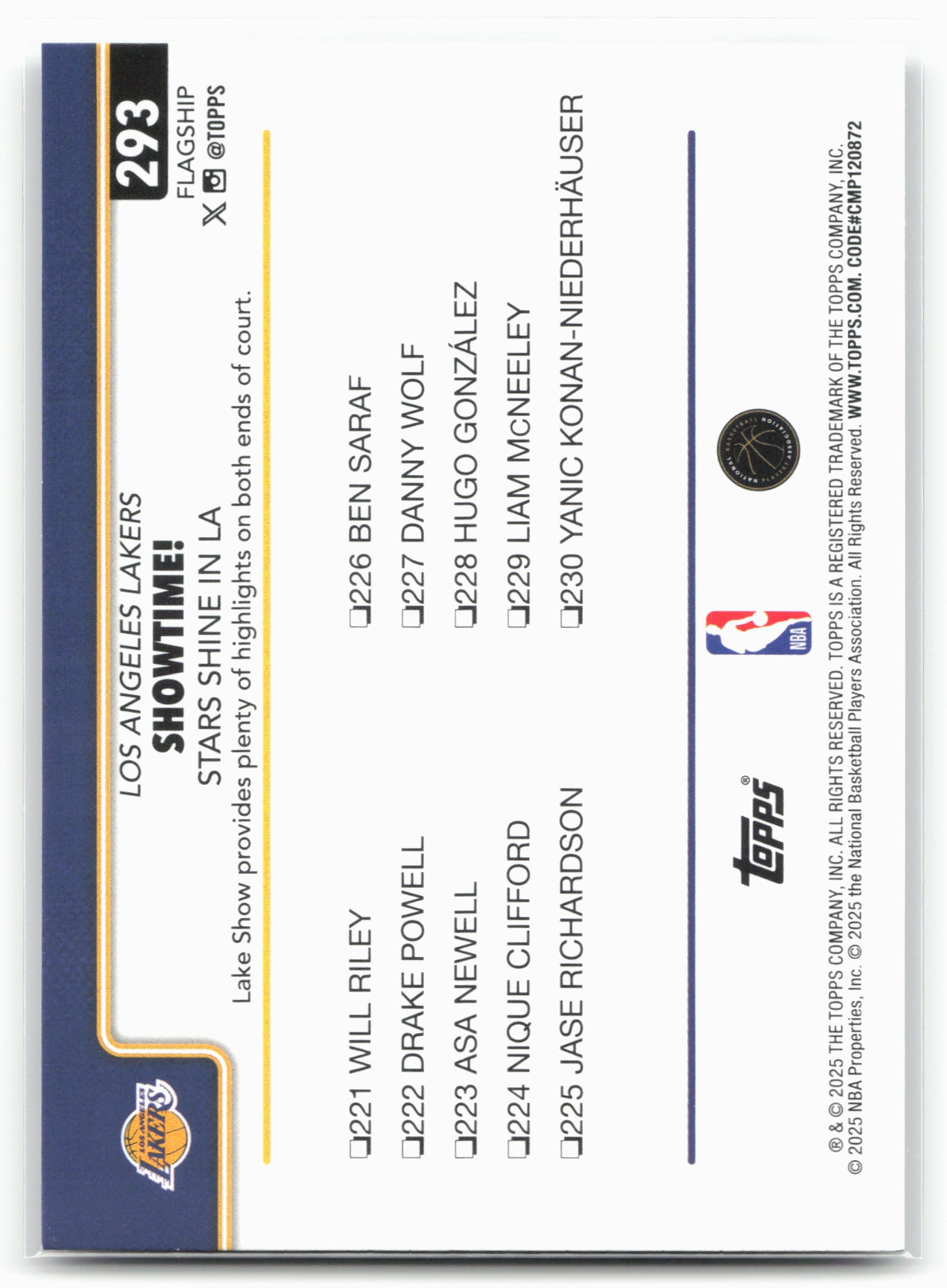 2025-26 Topps #293 Austin Reaves Rainbow Foilboard