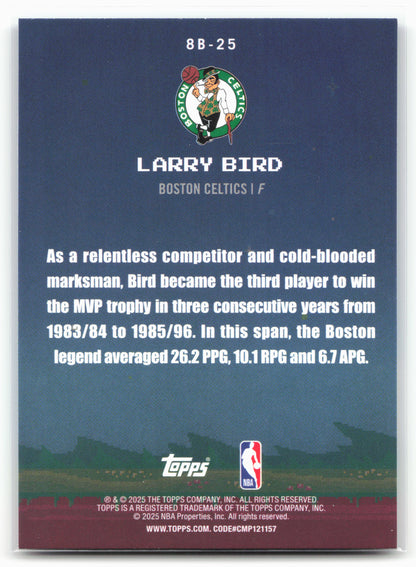 2025-26 Topps #8B-25 Larry Bird 8-Bit Ballers