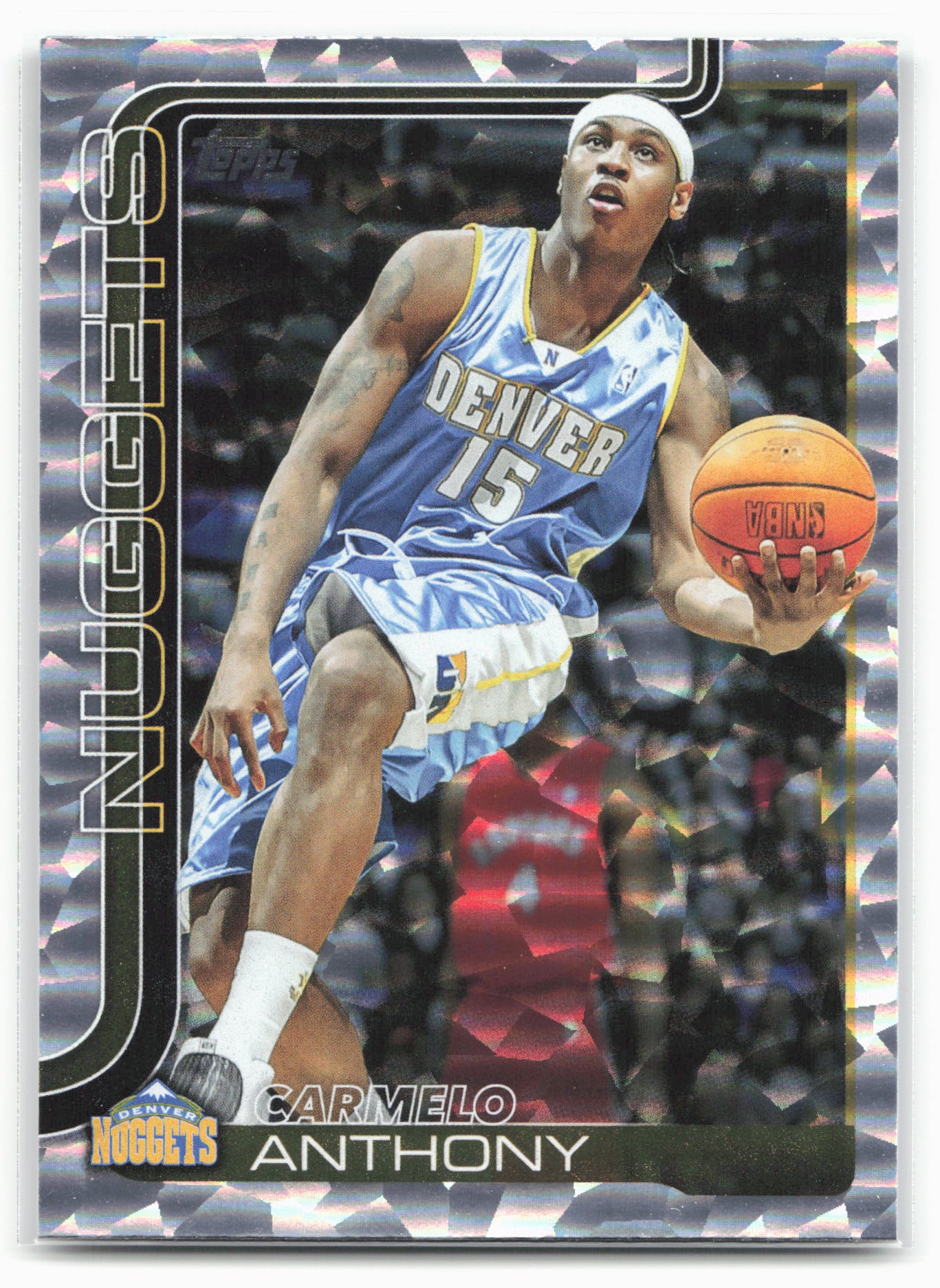 2025-26 Topps #256 Carmelo Anthony Crackleboard