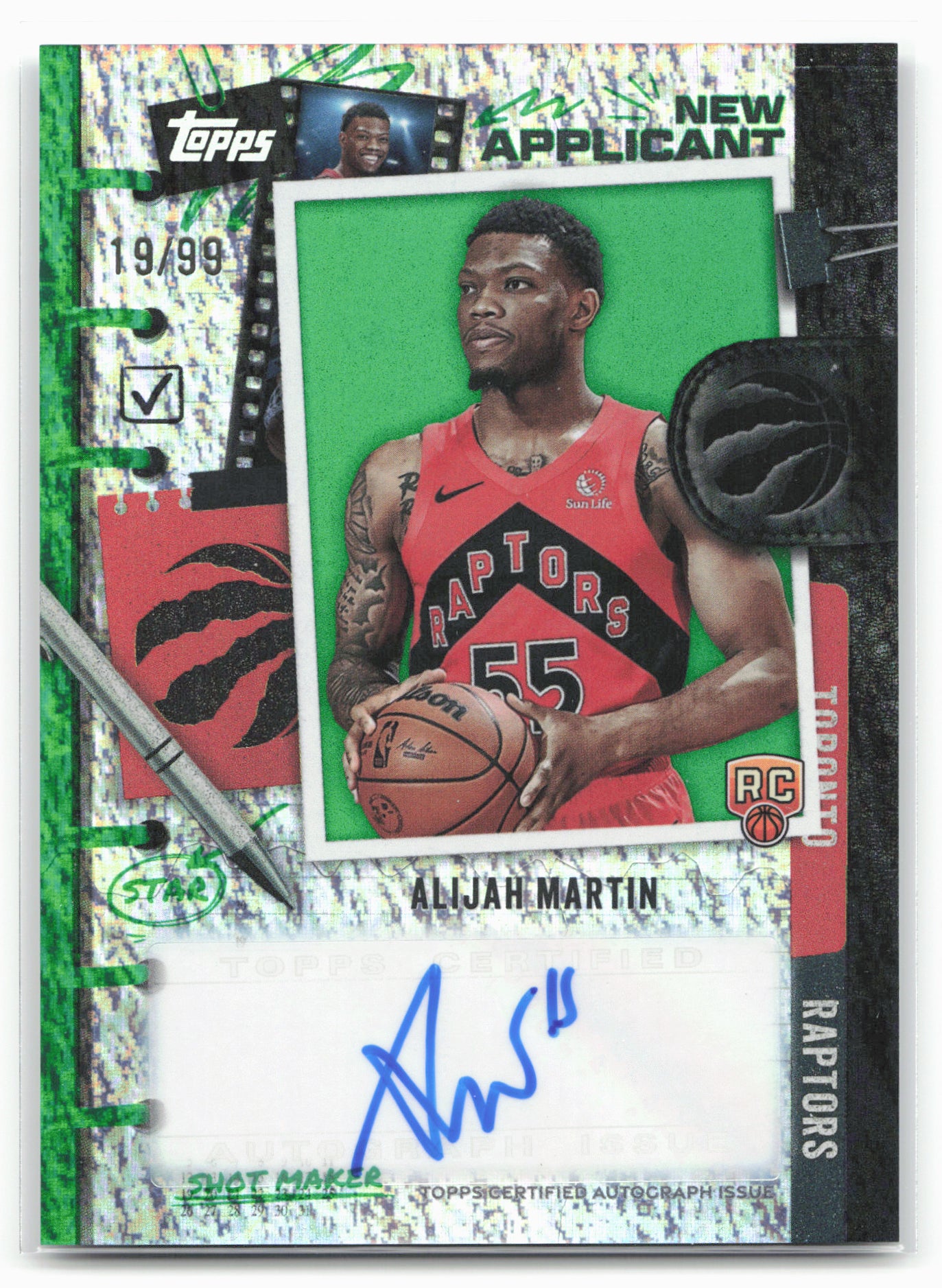 2025-26 Topps #NA-AM Alijah Martin New Applicants Green Holo Foil #/99