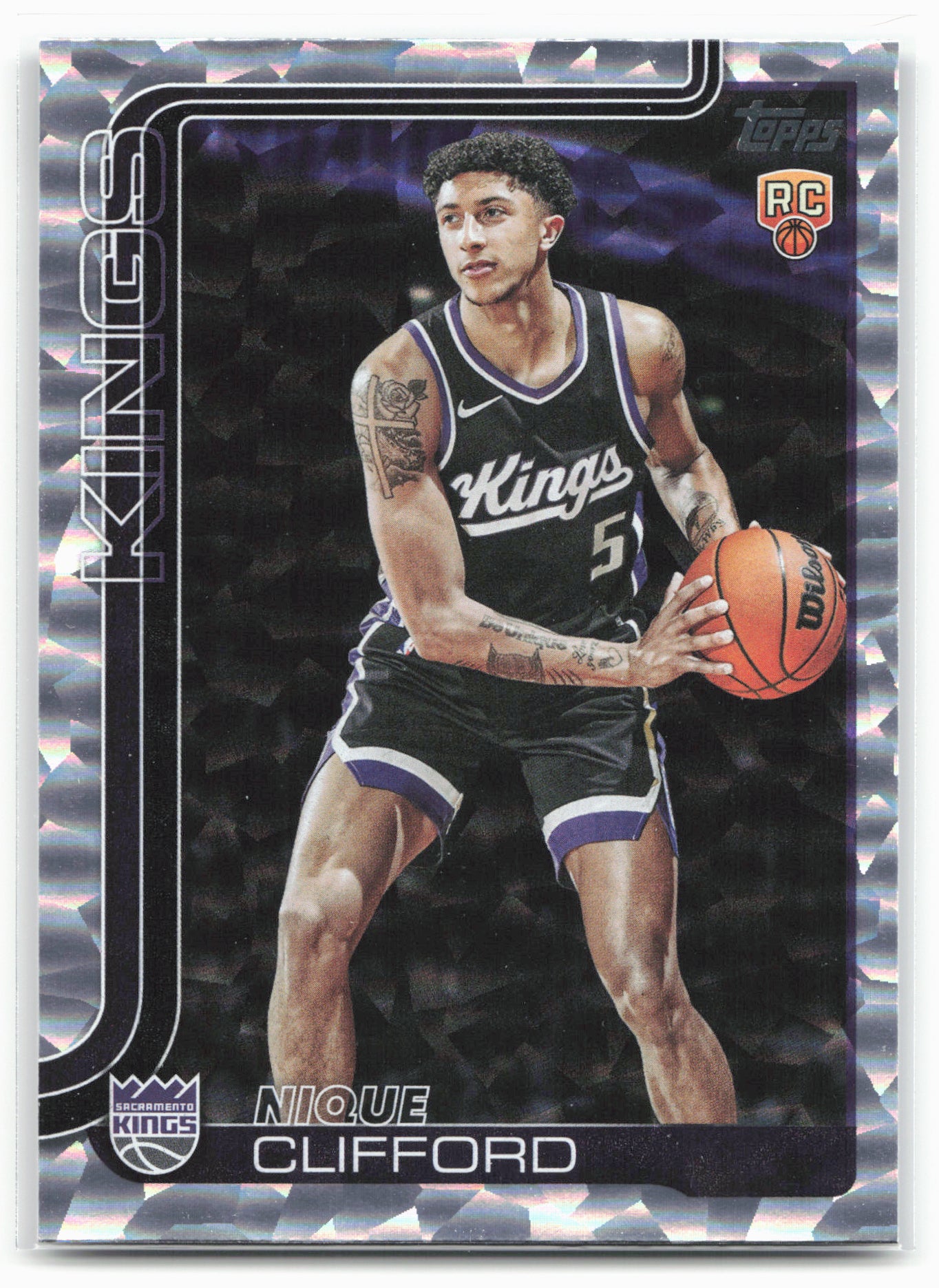 2025-26 Topps #224 Nique Clifford Crackleboard