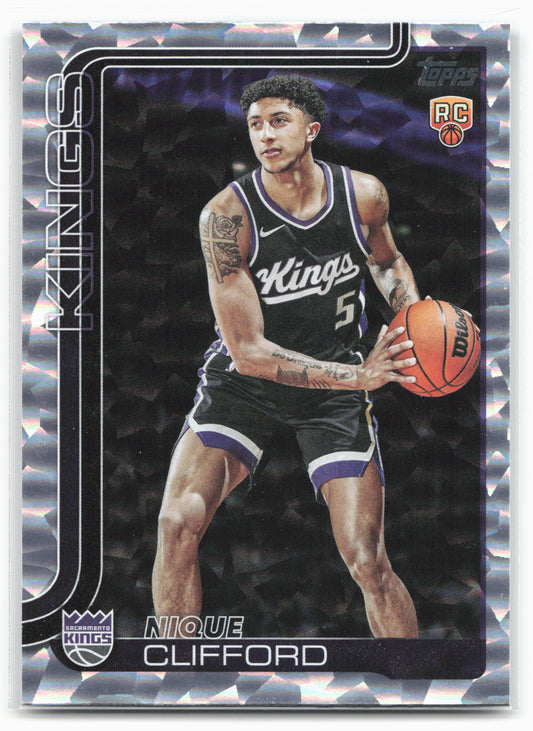 2025-26 Topps #224 Nique Clifford Crackleboard