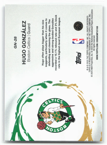 2025-26 Topps #GN-28 Hugo González Generation Now Holo Foil