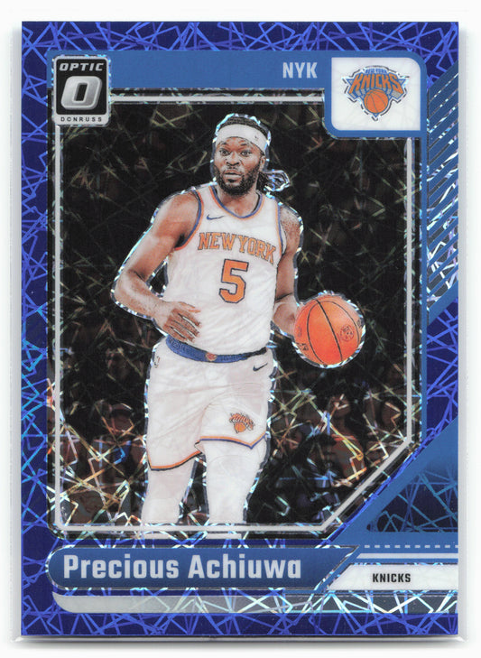 2024-25 Donruss Optic #201 Precious Achiuwa Blue Velocity
