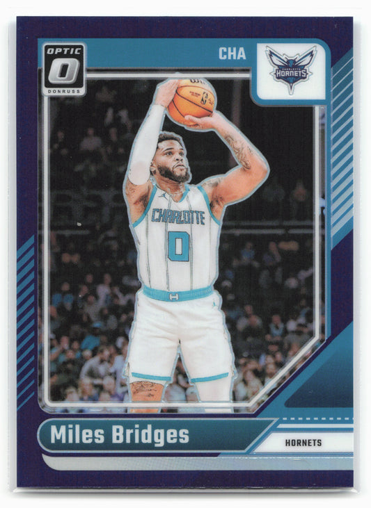 2024-25 Donruss Optic #208 Miles Bridges Purple