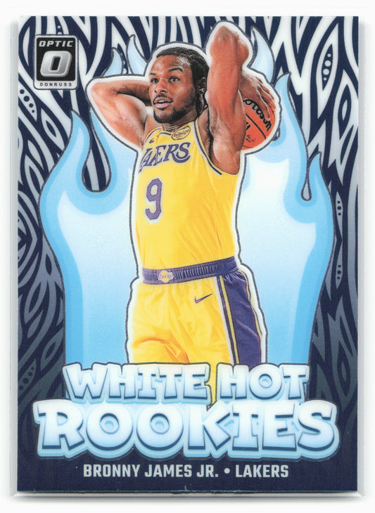 2024-25 Donruss Optic #15 Bronny James Jr. White Hot Rookies 24156
