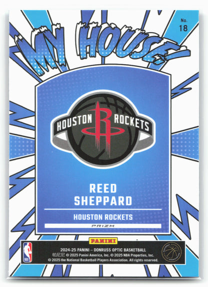 2024-25 Donruss Optic #18 Reed Sheppard My House Purple