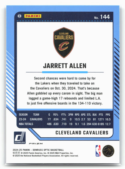 2024-25 Donruss Optic #144 Jarrett Allen Blue Velocity