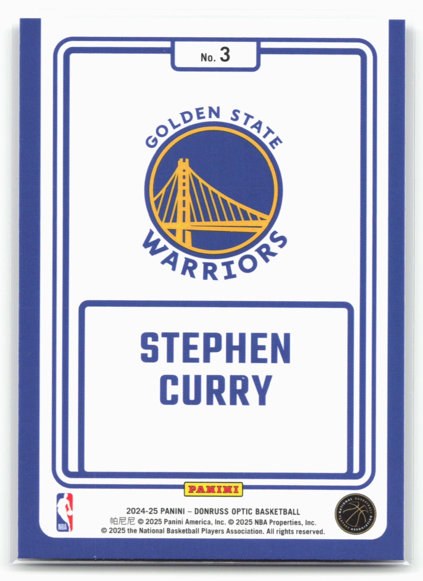 2024-25 Donruss Optic #3 Stephen Curry Winner Stays