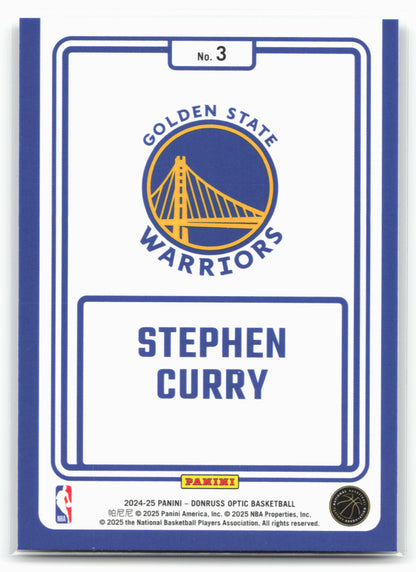 2024-25 Donruss Optic #3 Stephen Curry Winner Stays