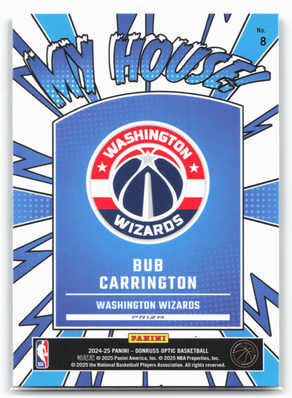2024-25 Donruss Optic #8 Bub Carrington My House Holo