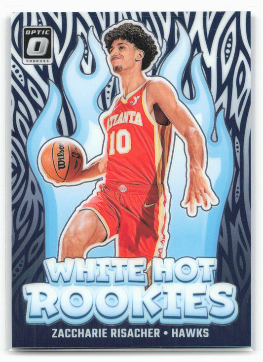 2024-25 Donruss Optic #4 Zaccharie Risacher White Hot Rookies