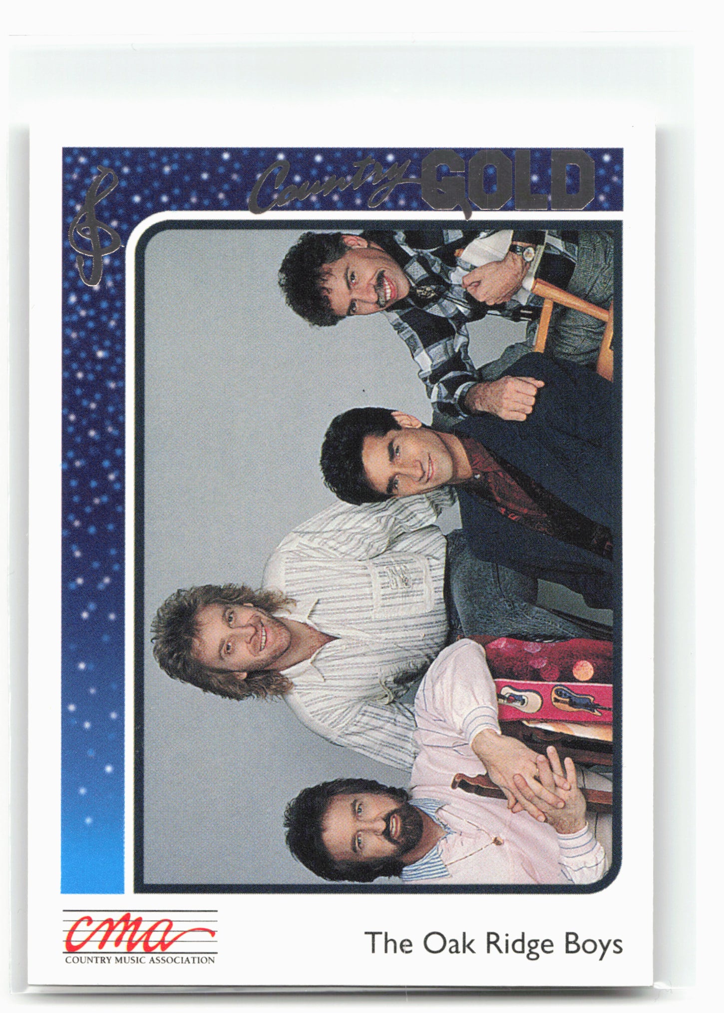 1992 Sterling Country Gold #55 The Oak Ridge Boys Gold Foil