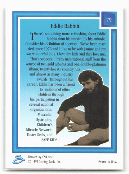1992 Sterling Country Gold #79 Eddie Rabbitt