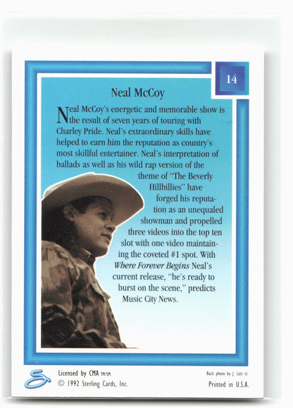 1992 Sterling Country Gold #14 Neal McCoy