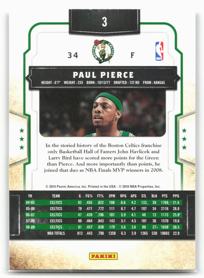 2009-10 Panini Classics #3 Paul Pierce