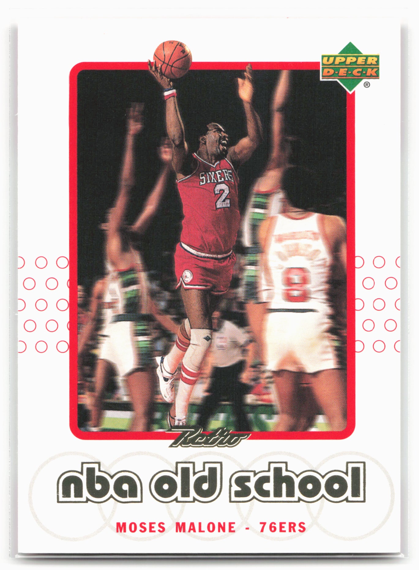 1999-00 Upper Deck Retro #S12 Moses Malone Old School/New School
