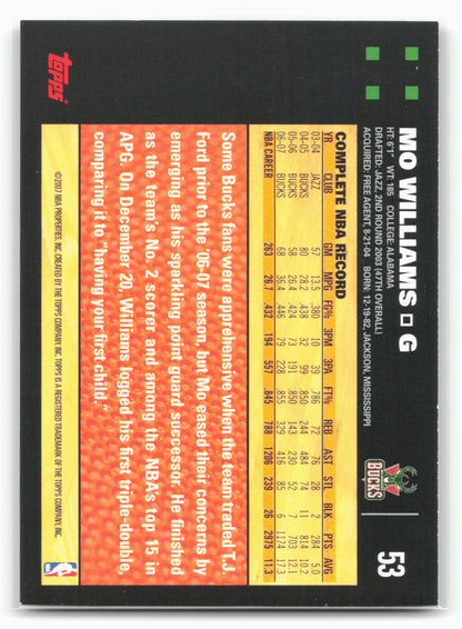 2007-08 Topps #53 Mo Williams
