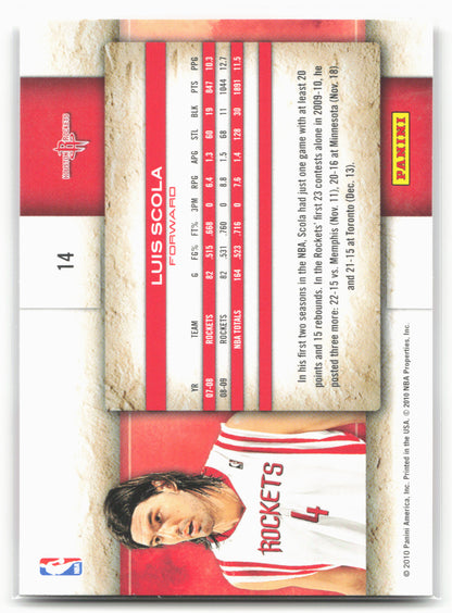 2009-10 Panini Studio #14 Luis Scola