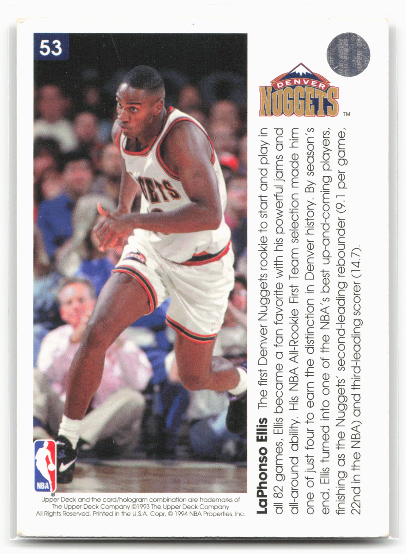 1993-94 Upper Deck Pro View #53 LaPhonso Ellis